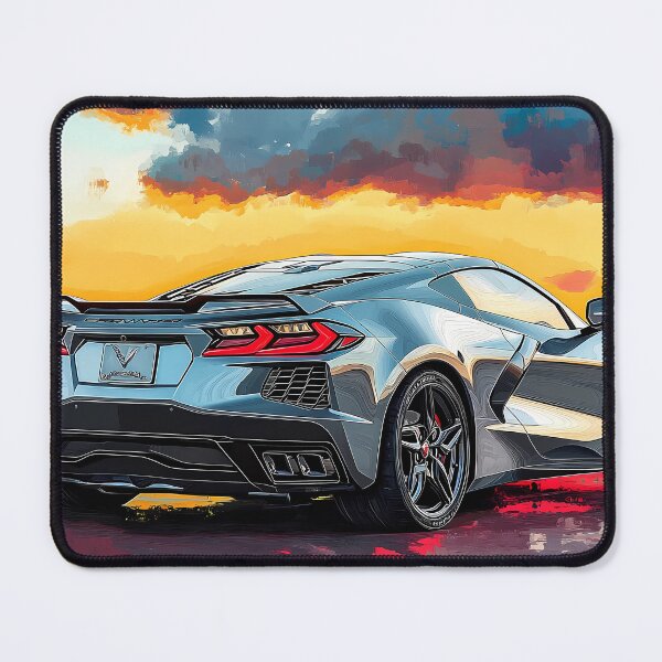 Item preview, Gunmetal Grey Corvette Stingray C8 – Pop Art Edition VII designed and sold by AutoPopStudio.