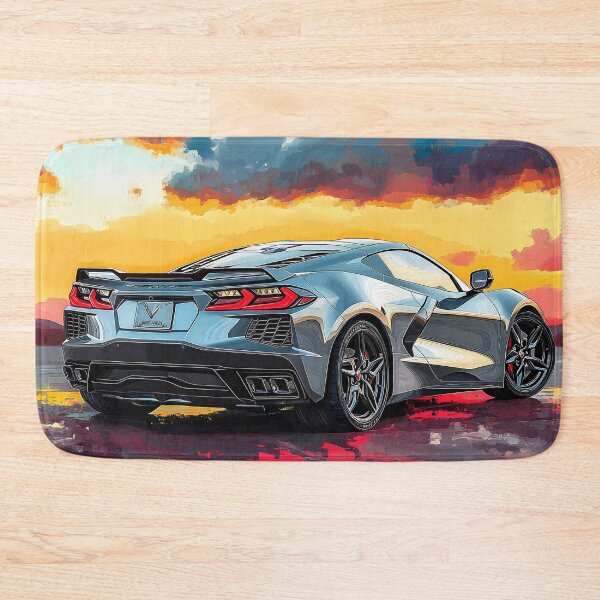 Item preview, Gunmetal Grey Corvette Stingray C8 – Pop Art Edition VII designed and sold by AutoPopStudio.