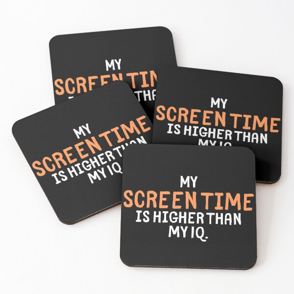 Item preview, Screen Time vs IQ - Funny Tech Meme designed and sold by Doodle Whimsy.