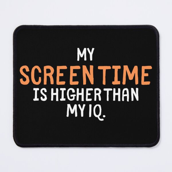 Item preview, Screen Time vs IQ - Funny Tech Meme designed and sold by Doodle Whimsy.