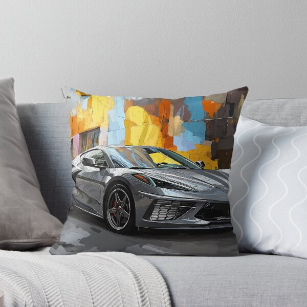 Item preview, Gunmetal Grey Corvette Stingray C8 – Pop Art Edition IX designed and sold by AutoPopStudio.