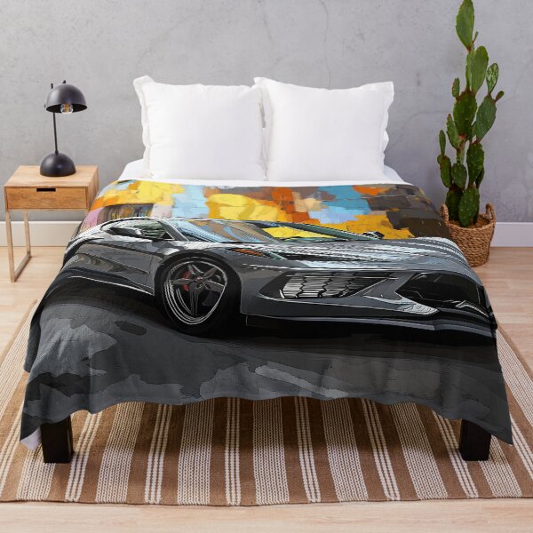 Item preview, Gunmetal Grey Corvette Stingray C8 – Pop Art Edition IX designed and sold by AutoPopStudio.