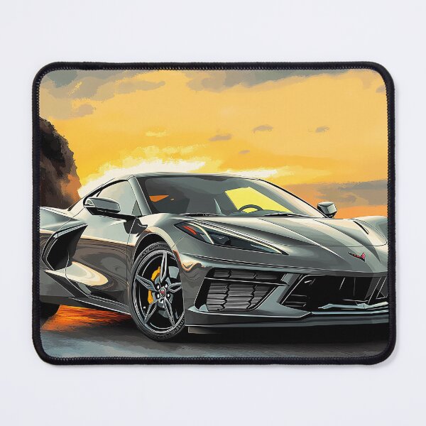 Item preview, Gunmetal Grey Corvette Stingray C8 – Pop Art Edition X designed and sold by AutoPopStudio.