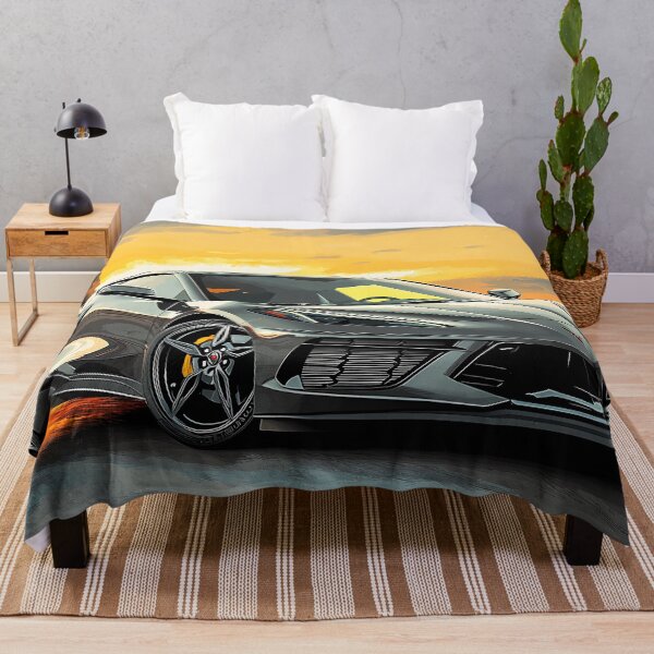 Item preview, Gunmetal Grey Corvette Stingray C8 – Pop Art Edition X designed and sold by AutoPopStudio.