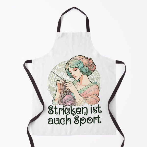 Item preview, Knitting is also sport woman Art Nouveau gift designed and sold by Pineapple-Tree.