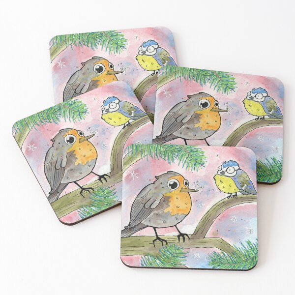 Item preview, Rosvita the Robin and Benedetto the Blue Tit designed and sold by Yvi-art.