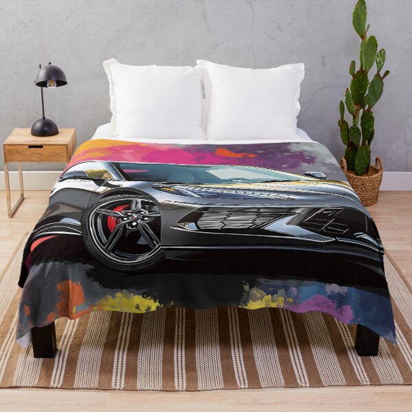 Item preview, Grey Chevrolet Corvette Stingray C8 – Pop Art Edition II designed and sold by AutoPopStudio.