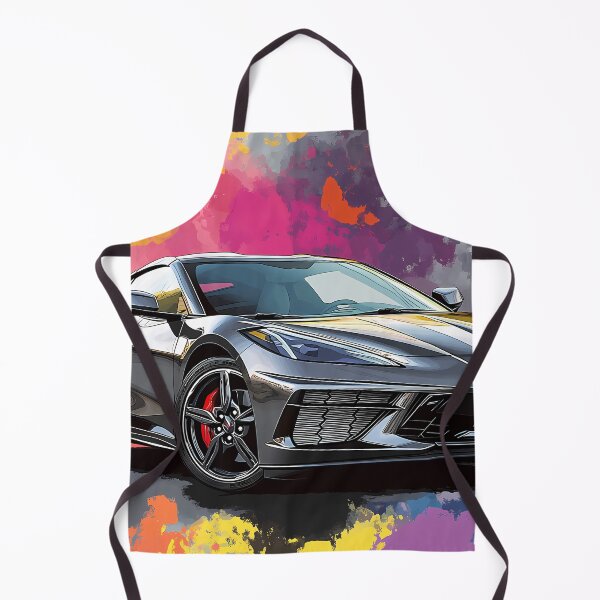 Item preview, Grey Chevrolet Corvette Stingray C8 – Pop Art Edition II designed and sold by AutoPopStudio.
