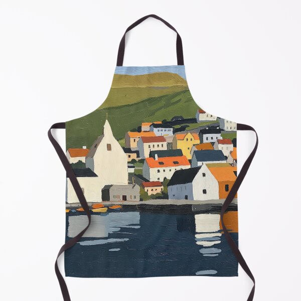 Item preview, Faroe Islands | Post-impressionist painting style designed and sold by ComicsFactory.