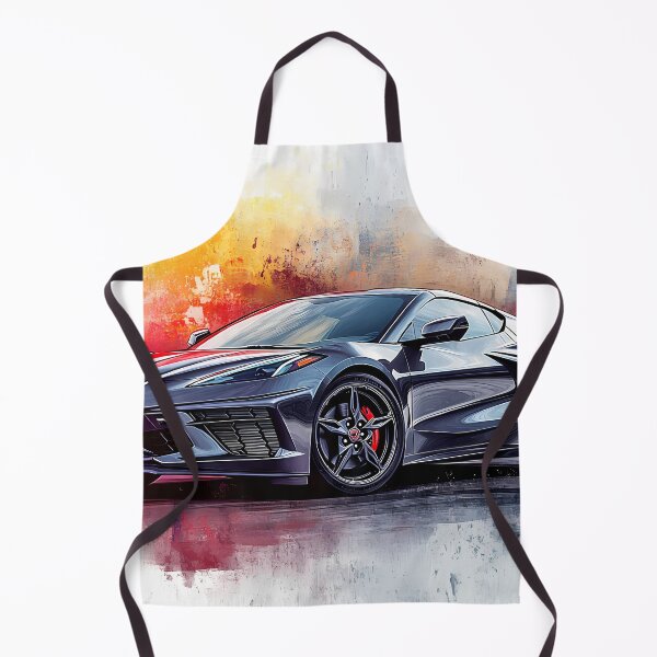 Item preview, Grey Chevrolet Corvette Stingray C8 – Pop Art Edition III designed and sold by AutoPopStudio.