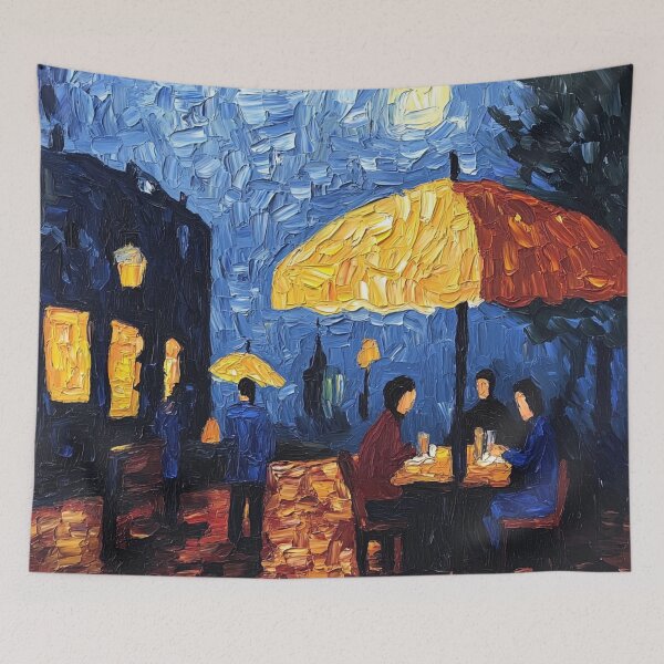 Item preview, Fast food restaurant | Post-impressionist painting style designed and sold by ComicsFactory.