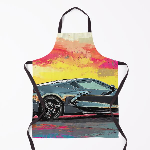 Item preview, Grey Chevrolet Corvette Stingray C8 – Pop Art Edition IV designed and sold by AutoPopStudio.