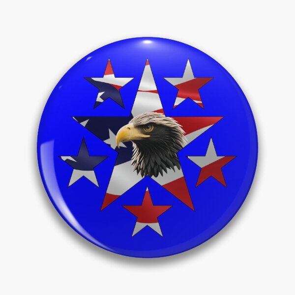 Item preview, AMERICAN EAGLE STAR (#0000FF) designed and sold by Marlon Oseguera.
