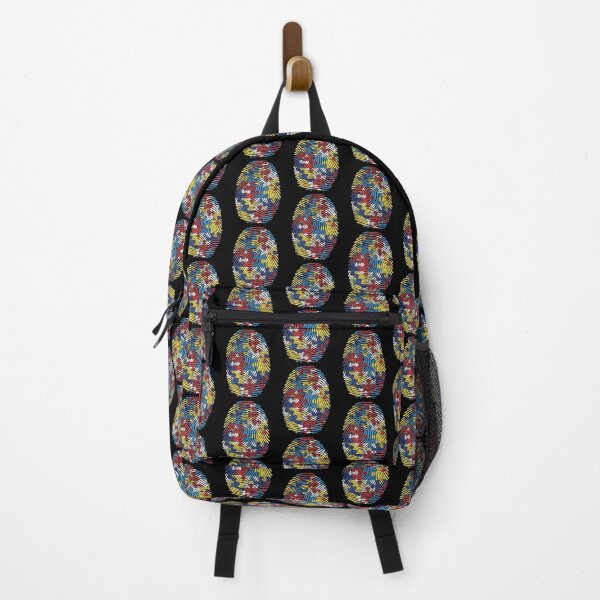 Item preview, Autism Spectrum Disorder Awareness Fingerprint designed and sold by smartrocket.