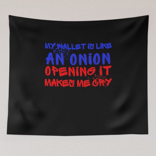 Item preview, Wallet Onion Money Tears Humorous Art designed and sold by Zakrytos ★★★★★.