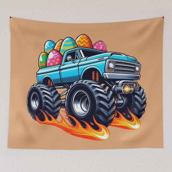 Item preview, Easter Monster Truck designed and sold by Myra365Art.