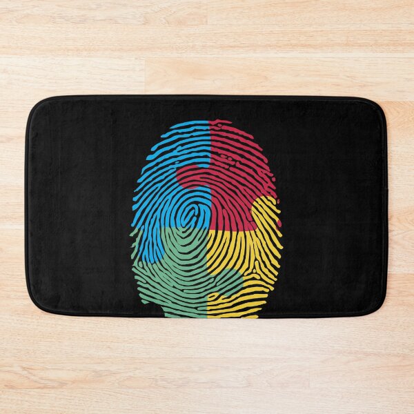 Item preview, Autism Spectrum Disorder Awareness Fingerprint designed and sold by smartrocket.
