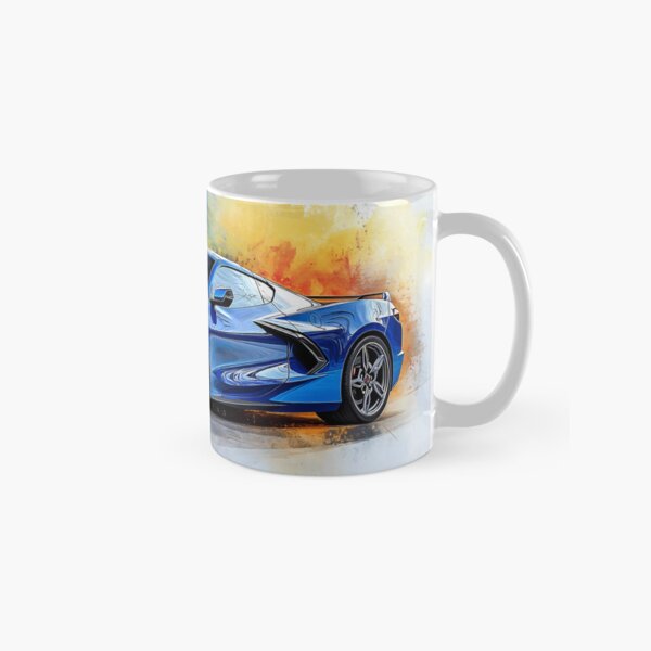 Item preview, Midnight Blue Corvette Stingray C8 – Pop Art Edition III designed and sold by AutoPopStudio.
