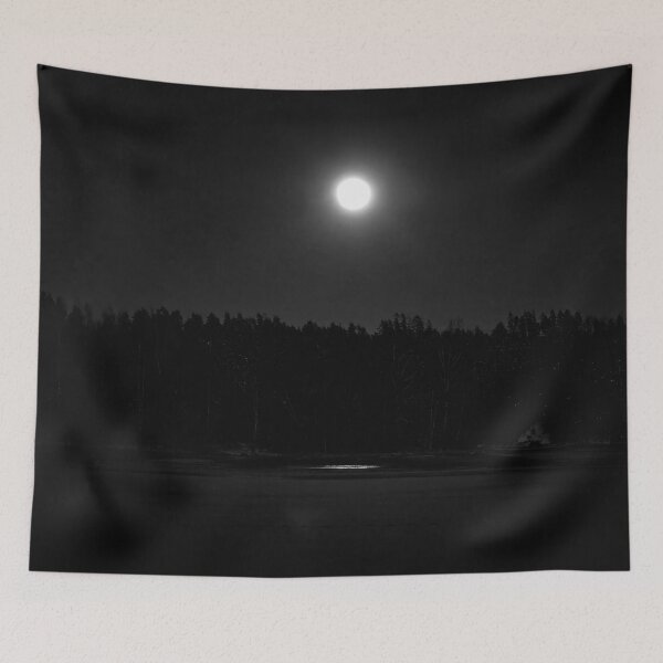 Item preview, Full moon night blues 1 bw designed and sold by Jouko Lehto Photography.