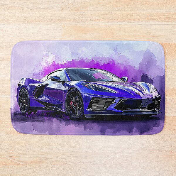 Item preview, Midnight Blue Corvette Stingray C8 – Pop Art Edition IV designed and sold by AutoPopStudio.