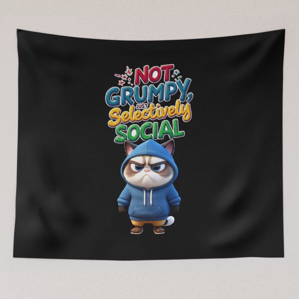 Item preview, Humorous irony in cartoon cat style designed and sold by ArtCreator2023.