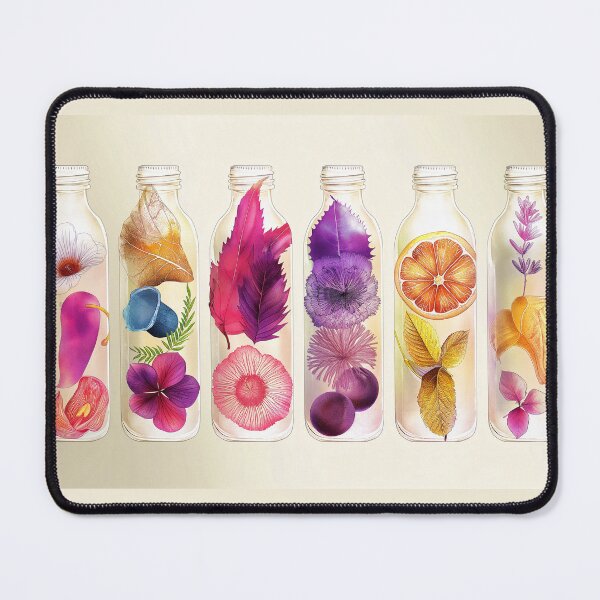 Item preview, Floral filled bottles designed and sold by Richenda.