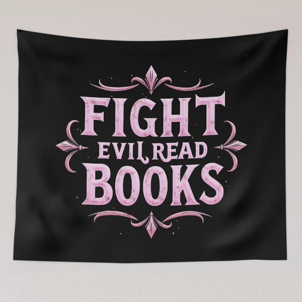 Item preview, fight evil, read books designed and sold by Haji  Kamora.