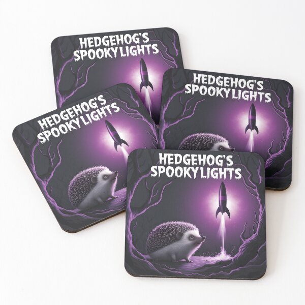 Item preview, Hedgehog's Spookylights: Whimsical Forest Rocket Adventure   designed and sold by AnnDesignStudio.