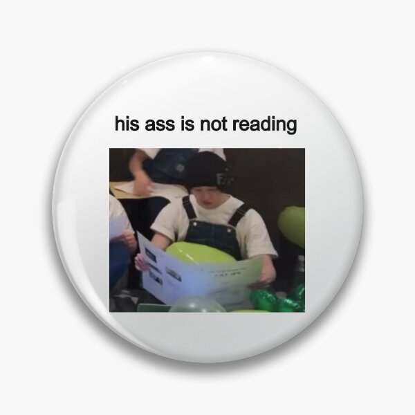 Item preview, Bang Chan stray kids meme not reading designed and sold by hippoedcampus.