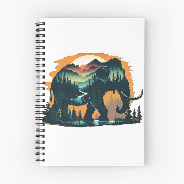 Item preview, Majestic Mammoth & Wilderness – Hand-Drawn Nature designed and sold by Madustoks.
