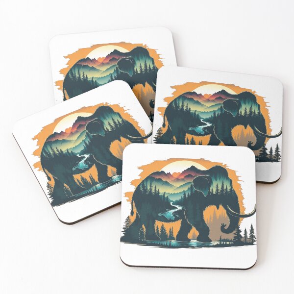 Item preview, Majestic Mammoth & Wilderness – Hand-Drawn Nature designed and sold by Madustoks.