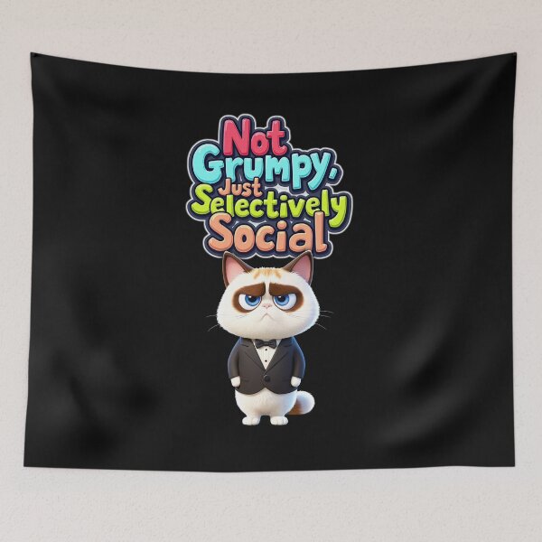 Item preview, Annoyed cat meets witty wisdom designed and sold by ArtCreator2023.