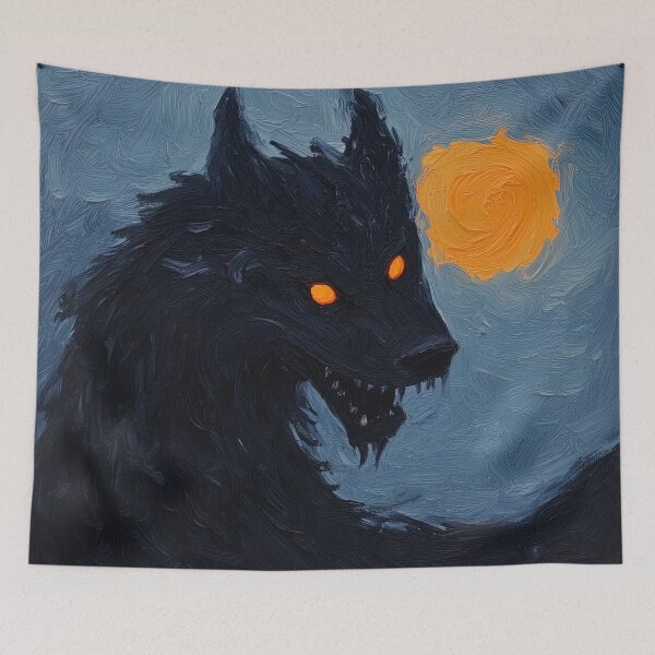 Item preview, Fenrir | Post-impressionist painting style designed and sold by ComicsFactory.