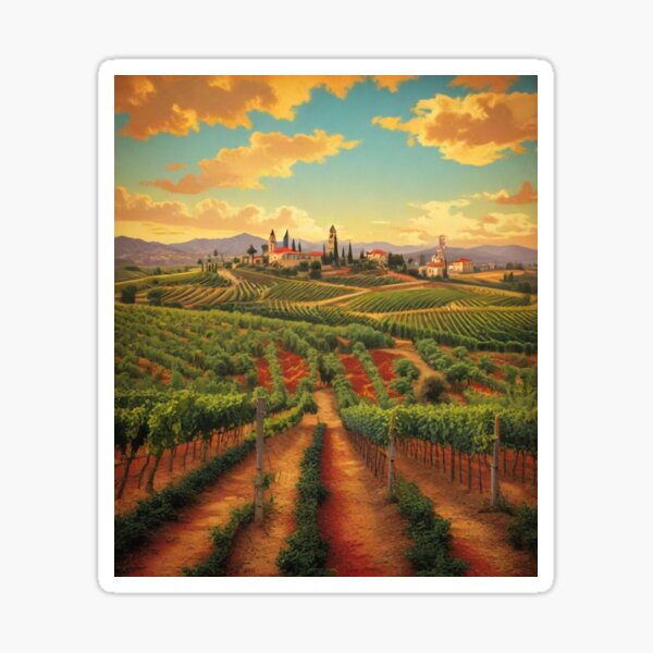 Item preview, Umbria Vineyard designed and sold by JEJ Visual Art.