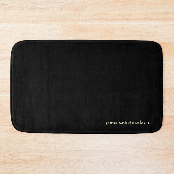 Item preview, Power Saving Mode On – Black Edition - Low Energy, High Vibes designed and sold by QuotesPrints.