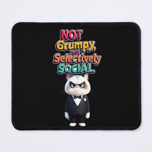 Item preview, Funny cat with selective sociality designed and sold by ArtCreator2023.