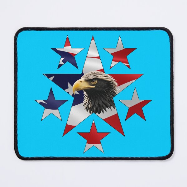 Item preview, AMERICAN EAGLE STAR (#00CCFF) designed and sold by Marlon Oseguera.