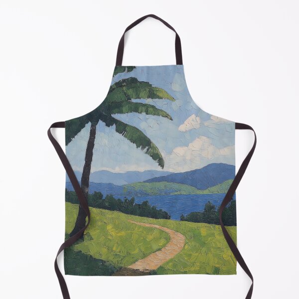 Item preview, Fiji landscape | Post-impressionist painting style designed and sold by ComicsFactory.