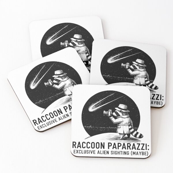 Item preview,  Raccoon Paparazzi: Exclusive Alien Sighting (Maybe)   designed and sold by AnnDesignStudio.