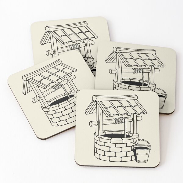 Item preview, Rustic Stone Water Well Silhouette designed and sold by theartfulaspie.