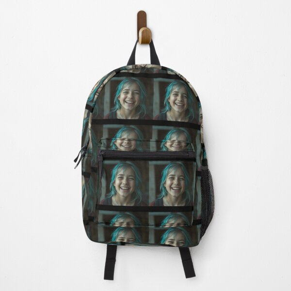Item preview, Vibrant Teal Hair Girl Graphic Tee - Trendy Youthful Art Print designed and sold by TreatLLC.