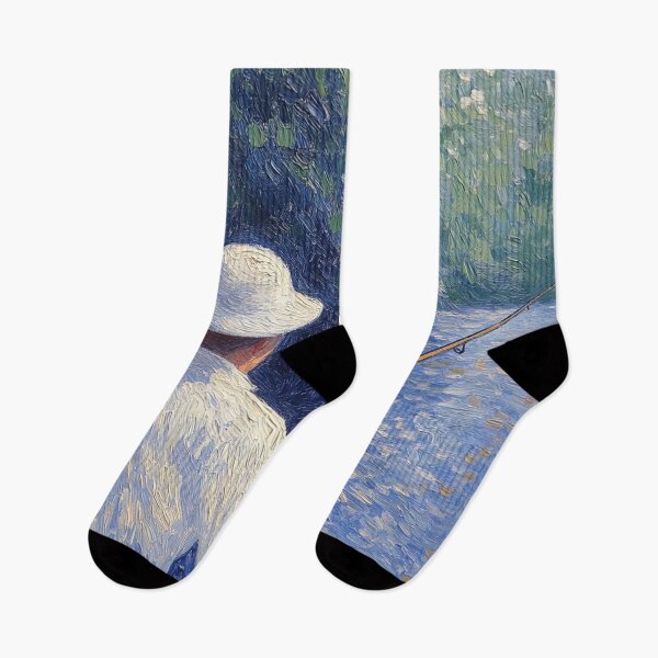 Item preview, Fisherman | Post-impressionist painting style designed and sold by ComicsFactory.