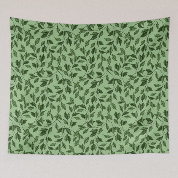Item preview, GreenLeaves (Green background)  designed and sold by Studio Vickn.