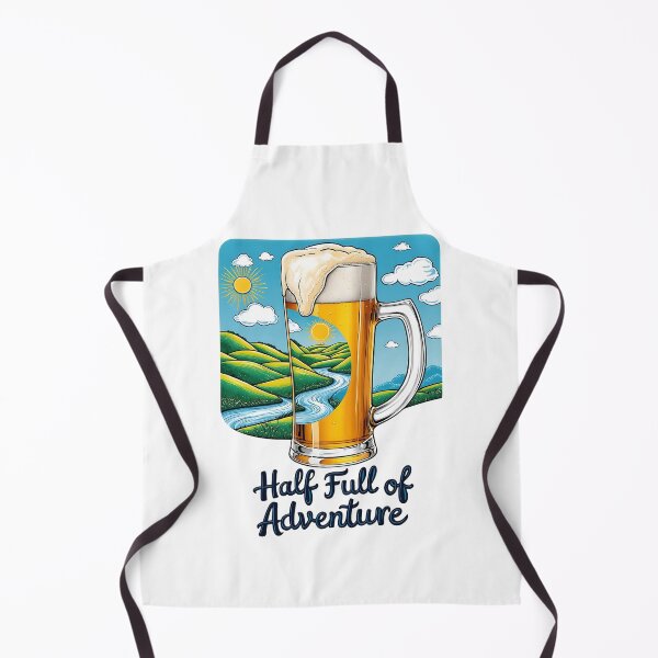 Item preview, Half Full of Adventure - Beer Mug Nature Design designed and sold by likeforcode.