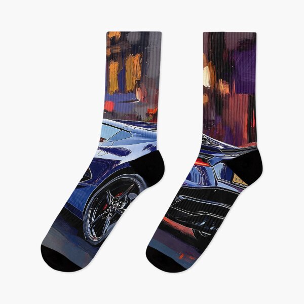 Item preview, Midnight Blue Corvette Stingray C8 – Pop Art Edition VIII designed and sold by AutoPopStudio.
