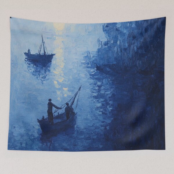 Item preview, Fishery | Post-impressionist painting style designed and sold by ComicsFactory.