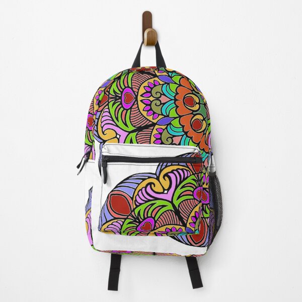 Item preview, Psychedelic Color Mandala – Bold Heart-Centered Boho Design designed and sold by Mondee Shop.