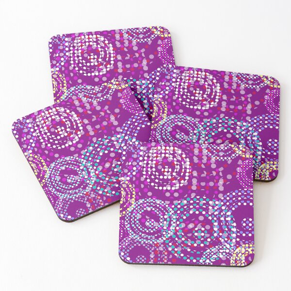 Item preview, Fabric of the Universe Halfdrop on Magenta 80007e designed and sold by Art in My Loft.