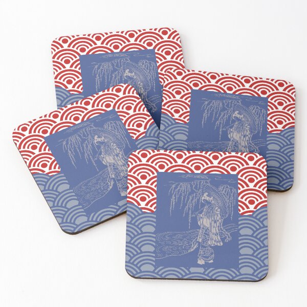 Item preview, Lady in kimono at the Riverside  designed and sold by ElixirCraft.