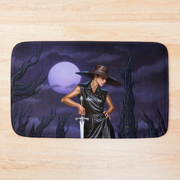 Item preview, Vampire Hunter Denise cool Dracula hunter female warrior art designed and sold by Vintage Designs +.